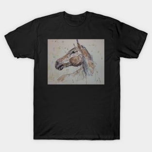 Horse line drawing. T-Shirt